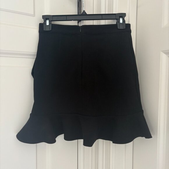 Lovers + Friends Black Ruffle Mini Skirt - Picture 3 of 4